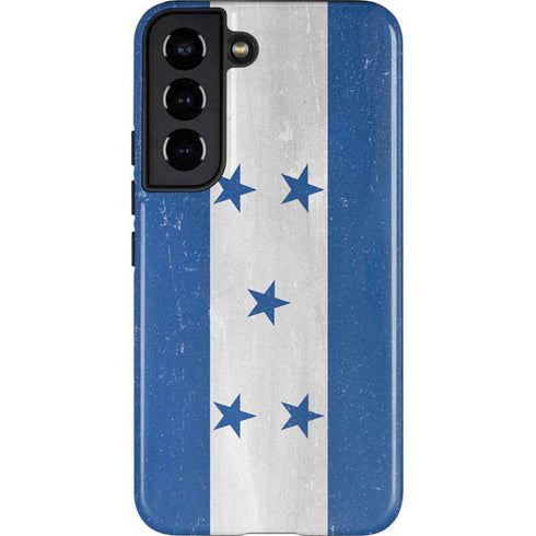 Honduras Flag Distressed Galaxy S22 Pro Case